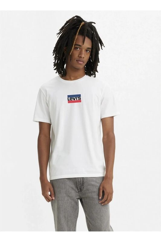 Levi's - LSE_GRAPHIC CREWNECK TE WATERCOLOR BW F Erkek Çok Renkli T-Shirt - A2823