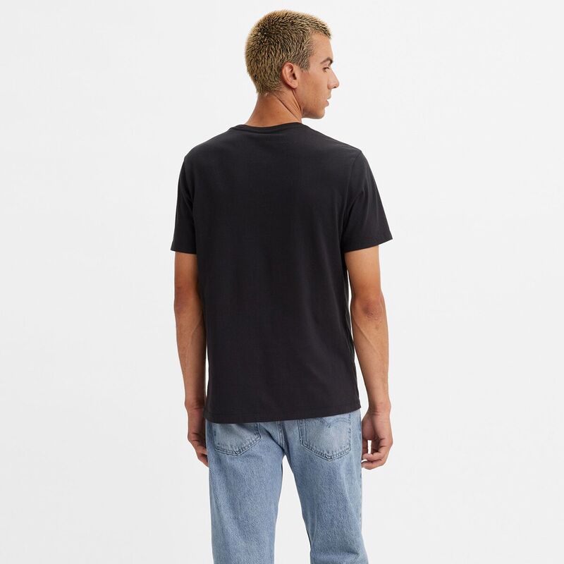 LSE_GRAPHIC CREWNECK TE WATERCOLOR BW F Erkek Siyah T-Shirt - A2823