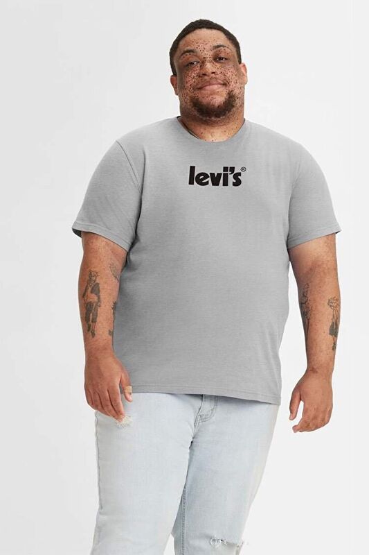 Levi's - LSE_SS RELAXED FIT TEE HEADLINE LOGO 2 Erkek Bej T-Shirt - A2082