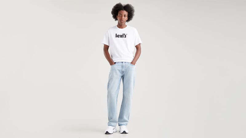 LSE_SS RELAXED FIT TEE HEADLINE LOGO 2 Erkek Bej T-Shirt - A2082