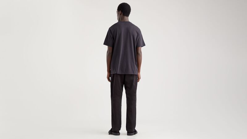 LSE_SS RELAXED FIT TEE HEADLINE LOGO 2 Erkek Siyah T-Shirt - A2082