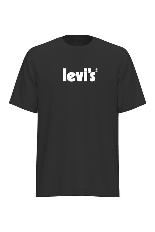 LSE_SS RELAXED FIT TEE HEADLINE LOGO 2 Erkek Siyah T-Shirt - A2082