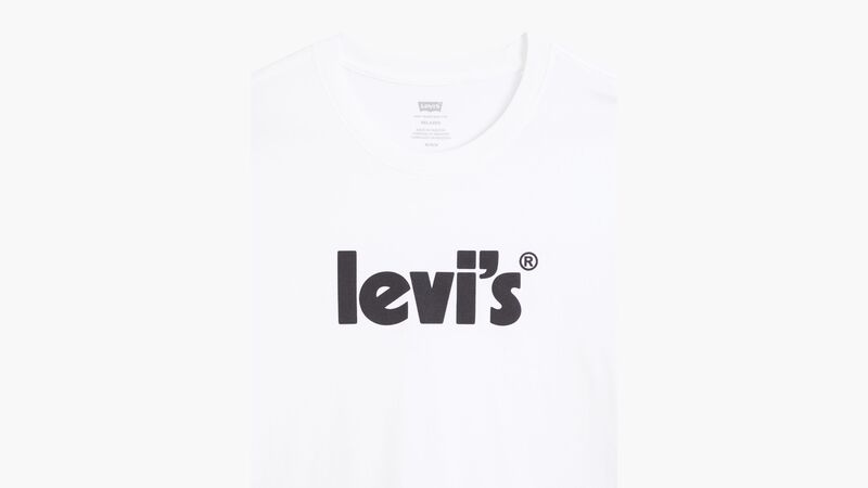 LSE_SS RELAXED FIT TEE LSE POSTER LOGO Erkek Bej Grafik Tişört - A2082