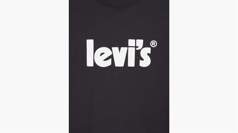 LSE_SS RELAXED FIT TEE LSE POSTER LOGO Erkek Siyah Grafik Tişört - A2082