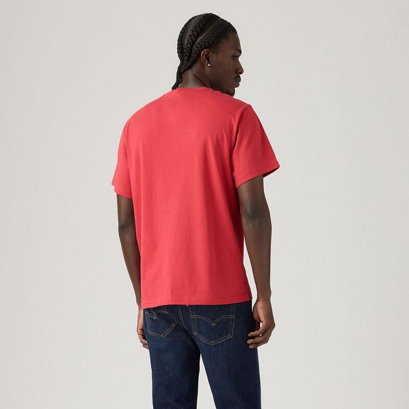 LSE_SS RELAXED FIT TEE SSNL SERIF LOGO C Erkek Kırmızı T-Shirt - A2082