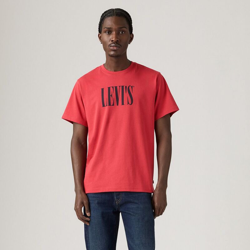 Levi's - LSE_SS RELAXED FIT TEE SSNL SERIF LOGO C Erkek Kırmızı T-Shirt - A2082