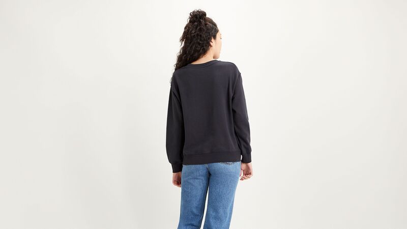 LSE STANDARD CREW CAVIAR Kadın Siyah Sweatshirt - A3172