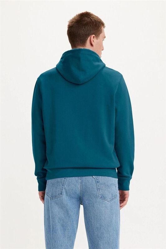 LSE T2 STD GRAPHIC HOOD SSNL CORE BW PO Erkek Mavi Sweatshirt - A2410