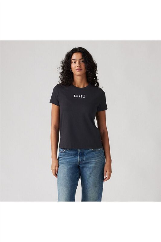 Levi's - LSE THE PERFECT TEE CORE MINI SPORTSWEA Kadın Siyah T-Shirt - A2086