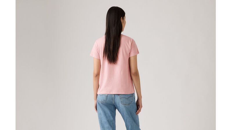 LSE THE PERFECT TEE GAB ROSE BW FILL ZEP Kadın Pembe T-Shirt - A2086