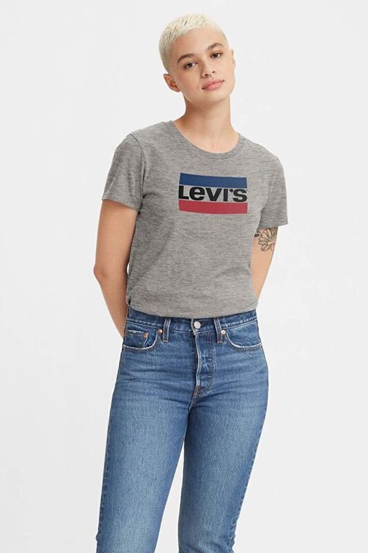 Levi's - LSE THE PERFECT TEE LEVIS THE ORIGINAL Kadın Bej T-Shirt - A2086