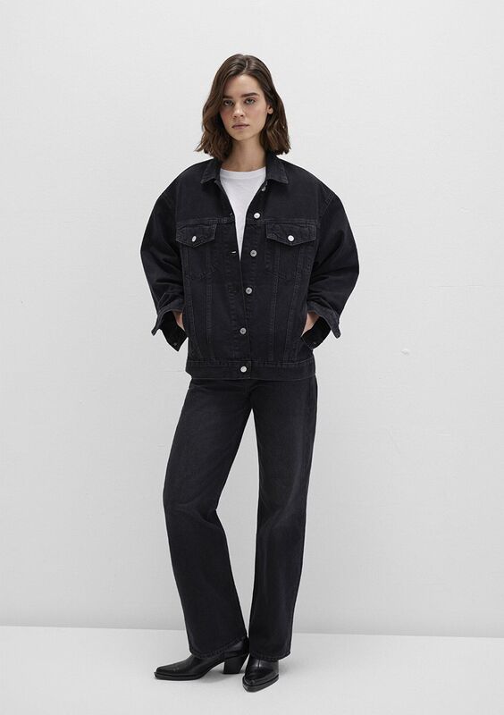 LUNA Kadın Antrasit Denim Ceket - M1110177