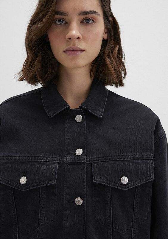 LUNA Kadın Antrasit Denim Ceket - M1110177