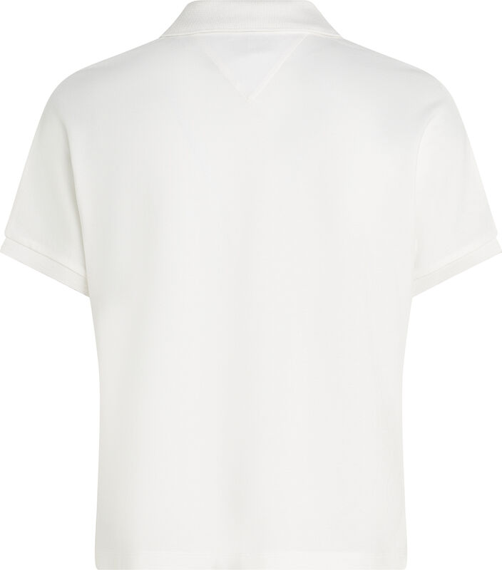 LYOCELL TIPPING OPEN SS POLO Kadın Beyaz Polo - WW0WW46512 LYOCELL TIPPING OPEN SS POLO Kadın Beyaz Polo - WW0WW46512
