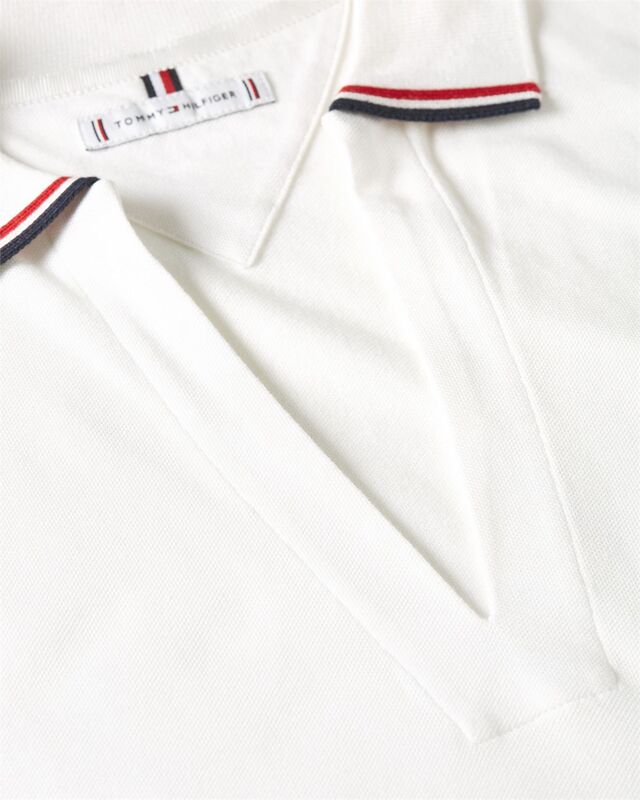 LYOCELL TIPPING OPEN SS POLO Kadın Beyaz Polo - WW0WW46512