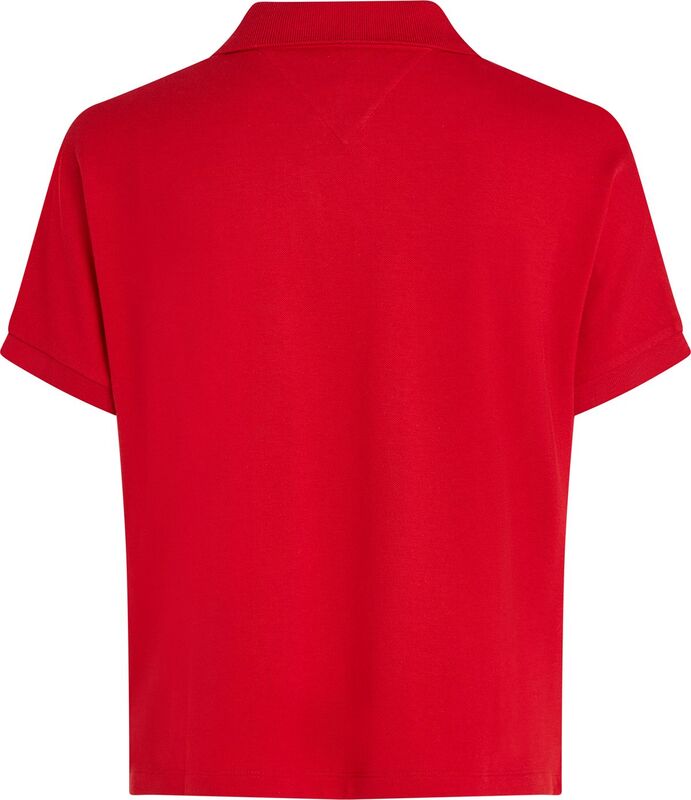 LYOCELL TIPPING OPEN SS POLO Kadın Kırmızı Polo - WW0WW46512