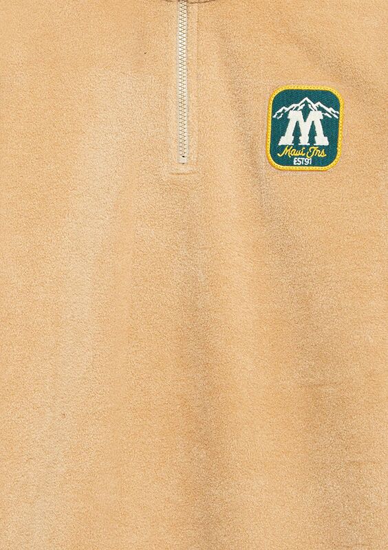 M ARMALI YARI FERMUARLI POLAR SWEATSHIRT Erkek Çocuk Bej Sweatshirt - M6S10153