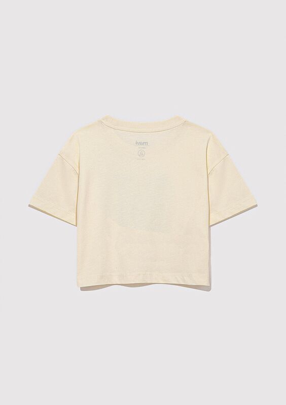 M BASKILI LOGO TİŞÖRT Kız Çocuk Sarı T-Shirt - M7610276