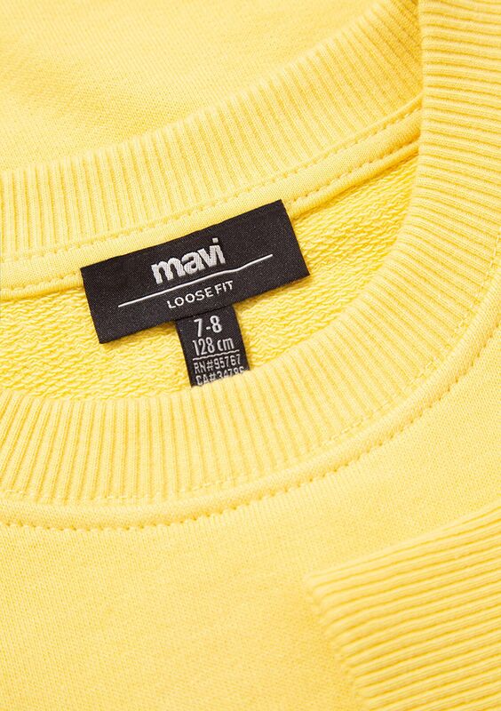 M BASKILI SWEATSHIRT Erkek Çocuk Sarı Sweatshirt - M6S10099