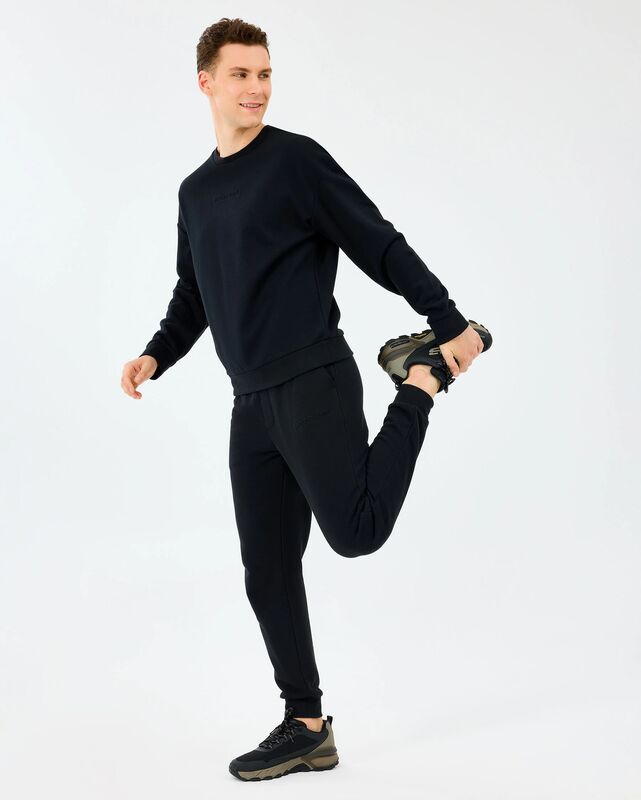 M Essential Crewneck Sweatshirt Erkek Siyah Sweatshirt - S2610015