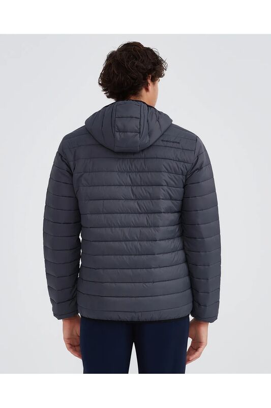 M Essential Hooded Jacket Erkek Koyu Gri Ceket - S202063