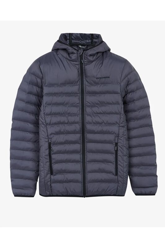 M Essential Hooded Jacket Erkek Koyu Gri Ceket - S202063