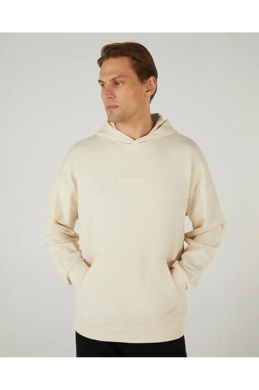 M Essential Hoodie Sweatshirt Erkek Beyaz Sweatshirt - SKS242110