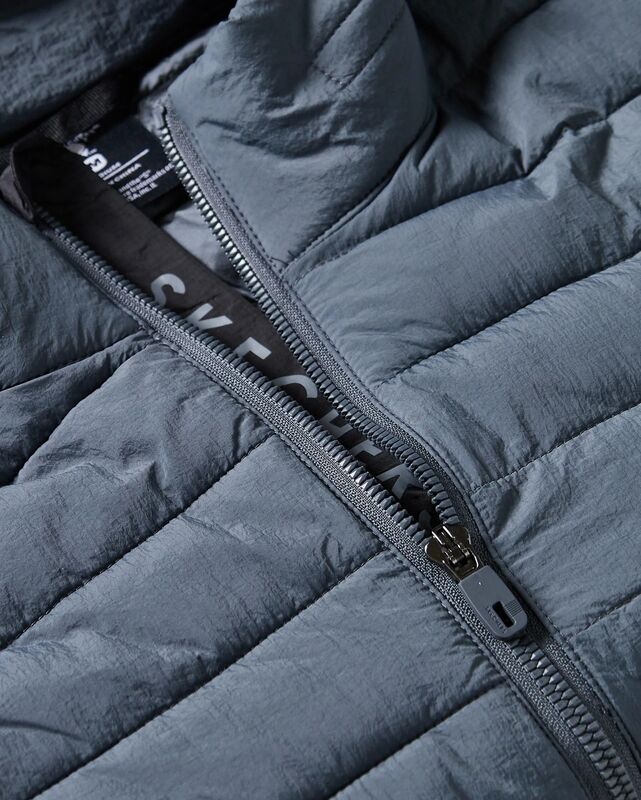 M Essential Outerwear Puffer Jacket Erkek Gri Mont - S2520277