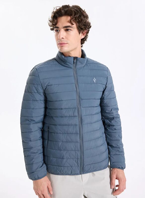 M Essential Outerwear Puffer Jacket Erkek Gri Mont - S2520277