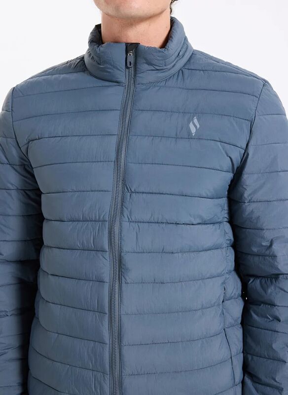 M Essential Outerwear Puffer Jacket Erkek Gri Mont - S2520277