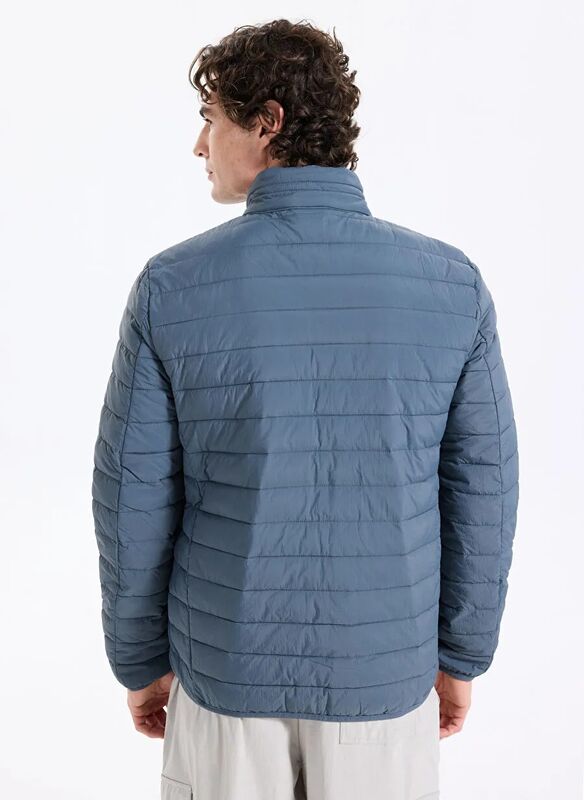 M Essential Outerwear Puffer Jacket Erkek Gri Mont - S2520277