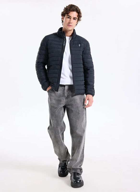 M Essential Outerwear Puffer Jacket Erkek Siyah Mont - S2520277