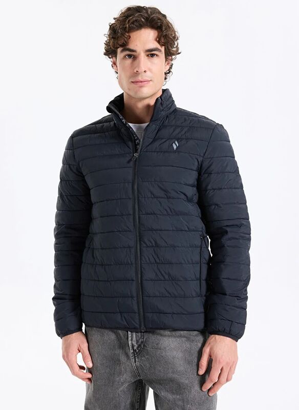 M Essential Outerwear Puffer Jacket Erkek Siyah Mont - S2520277