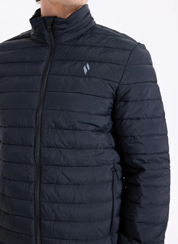 M Essential Outerwear Puffer Jacket Erkek Siyah Mont - S2520277