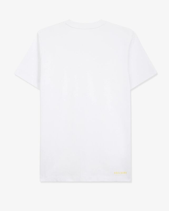 M Graphic Tee Chest Printed Pique T-Shirt Erkek Beyaz T-Shirt - S221052