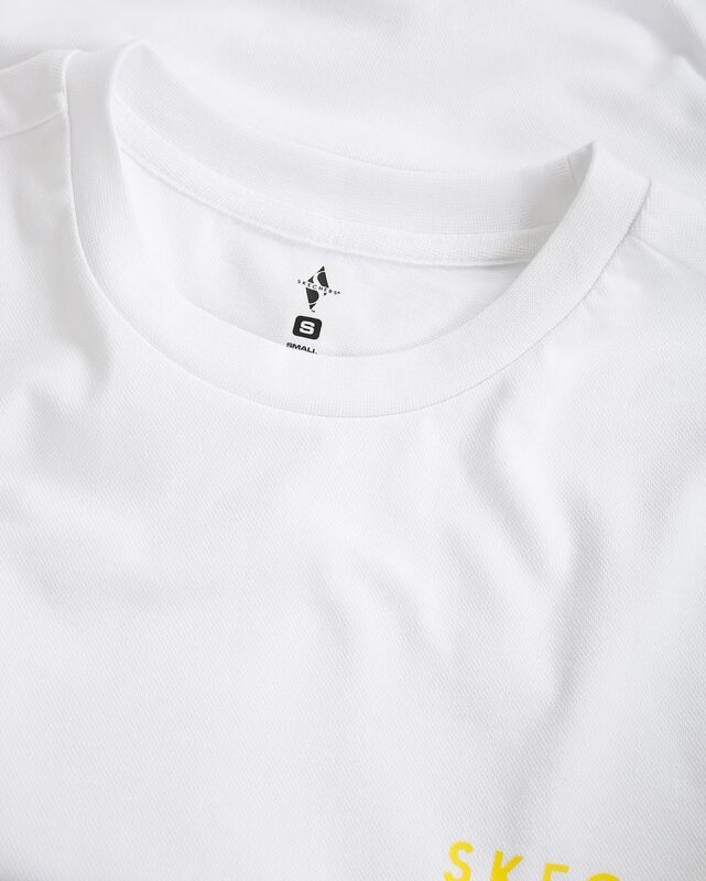 M Graphic Tee Chest Printed Pique T-Shirt Erkek Beyaz T-Shirt - S221052