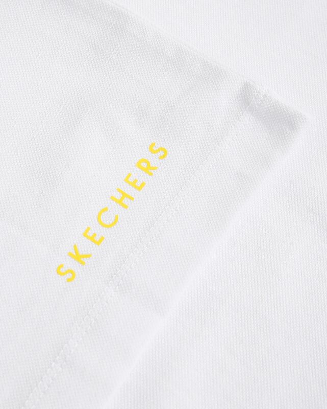 M Graphic Tee Chest Printed Pique T-Shirt Erkek Beyaz T-Shirt - S221052