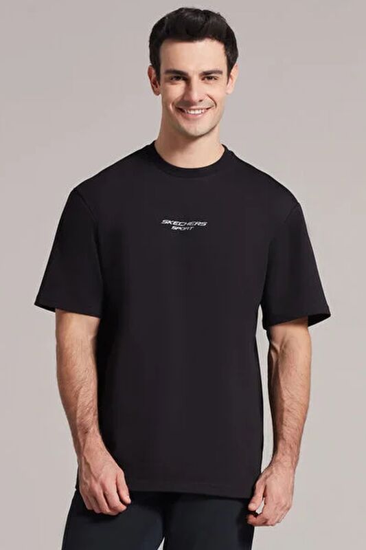 Graphic T-Shirt M Short Sleeve Erkek Siyah Grafik Tişört - S231094