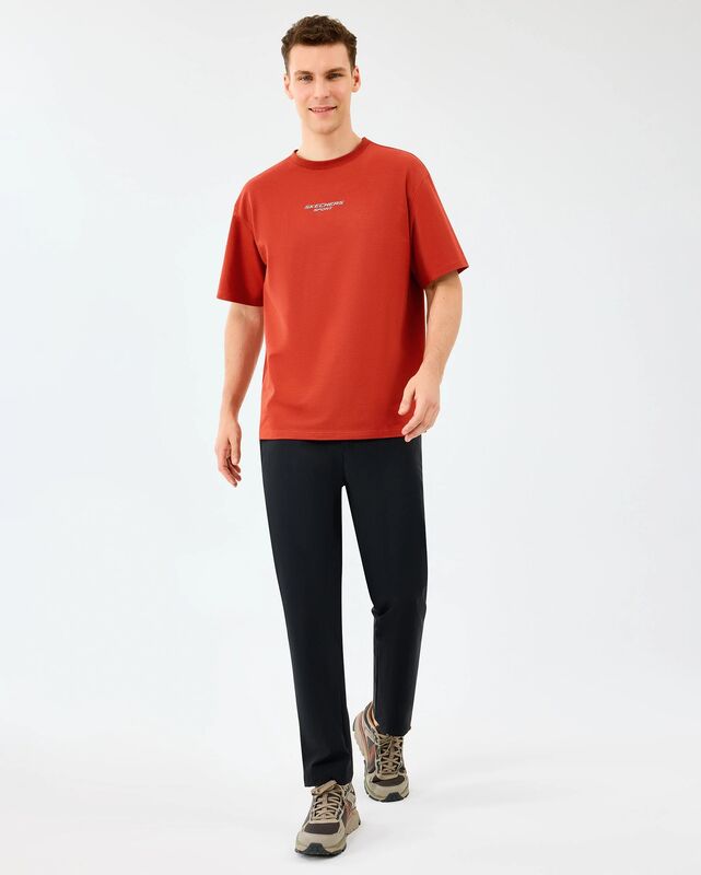 M Graphic Tee Reflect Logo Oversize T-Shirt Erkek Kırmızı T-Shirt - S231094