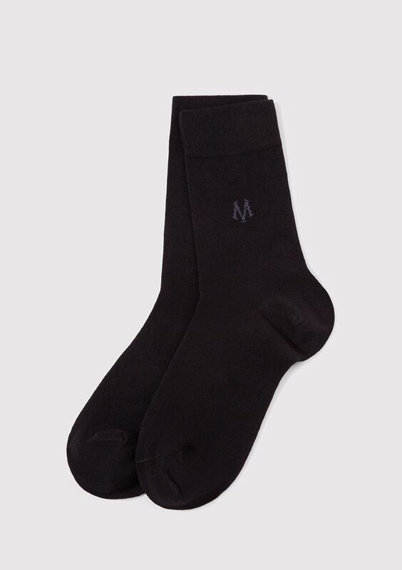 M LOGO ÇORAP Erkek Çorap - M090250 Siyah