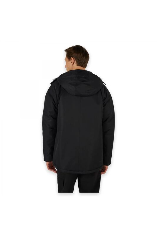 M Outerwear Coated Jacket Erkek Siyah Ceket - SKS242045