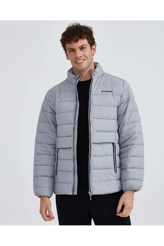 M Outerwear Padded Jacket Erkek Gri Ceket - S231242