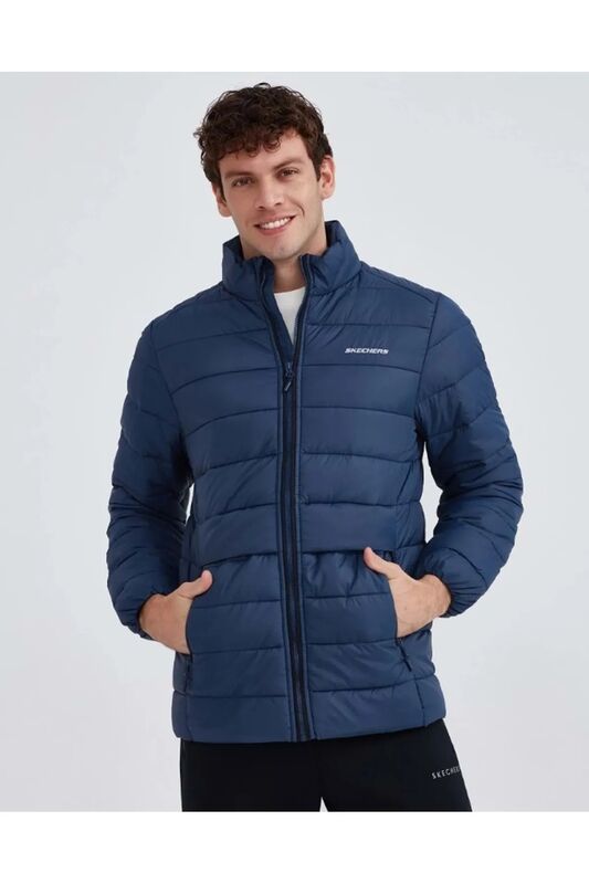 M Outerwear Padded Jacket Erkek Koyu Mavi Ceket - S231242