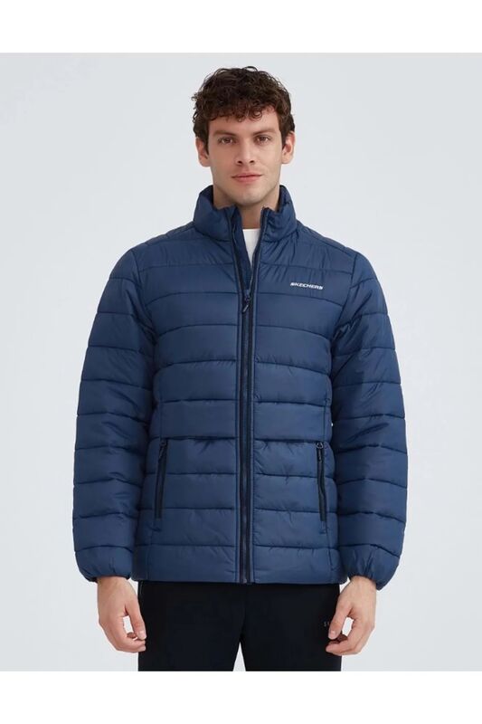 M Outerwear Padded Jacket Erkek Koyu Mavi Ceket - S231242