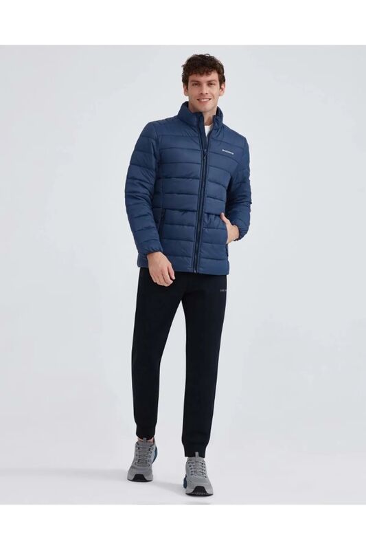 M Outerwear Padded Jacket Erkek Koyu Mavi Ceket - S231242