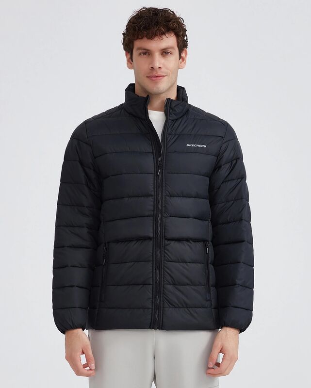 Skechers - M Outerwear Padded Jacket Erkek Siyah Ceket - S231242