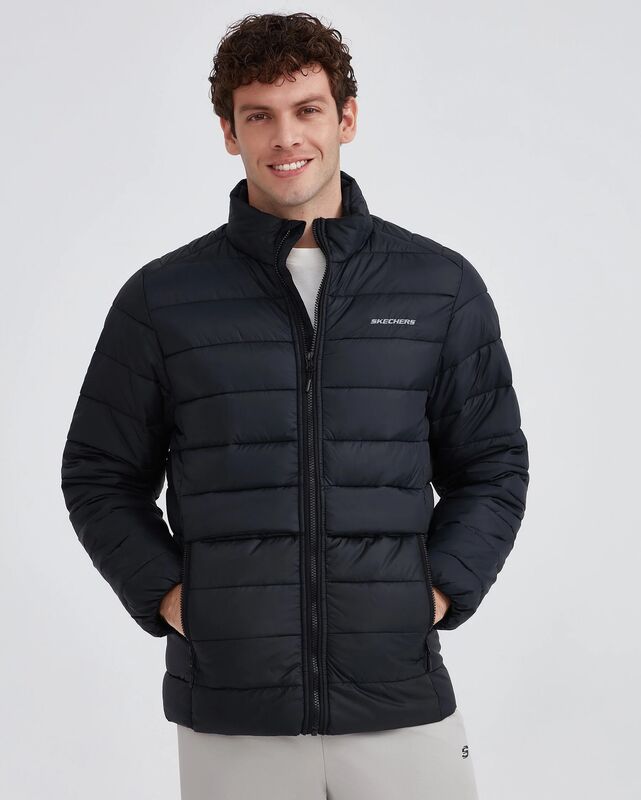 M Outerwear Padded Jacket Erkek Siyah Ceket - S231242