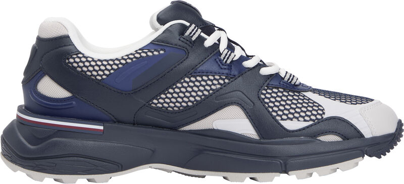 Tommy Hilfiger - M RUNNER TECH MIX Erkek Mavi Spor Ayakkabı - FM0FM05567