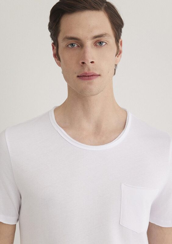 M062772-20843 Erkek Beyaz Basic T-Shirt - M062772 M062772-20843 Erkek Beyaz Basic T-Shirt - M062772