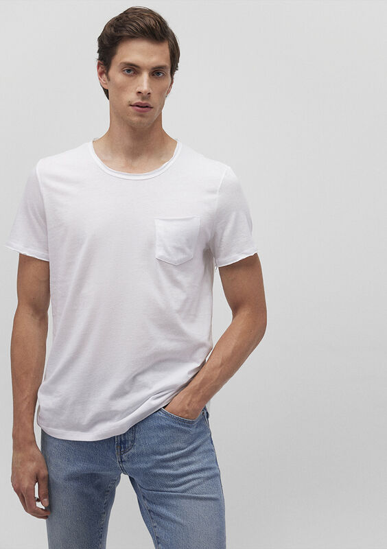 M062772-20843 Erkek Beyaz T-Shirt - M062772